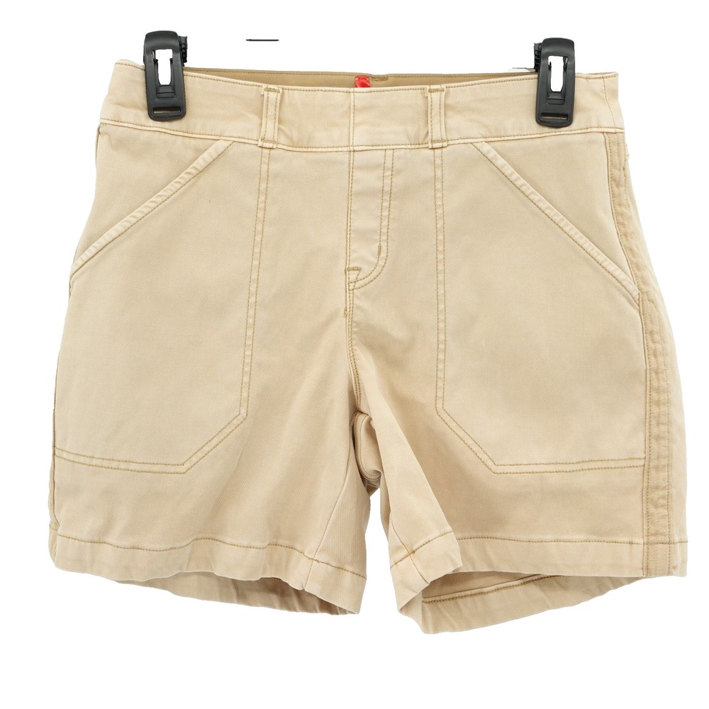Spanx Pull On Shorts SZ S Utility Beachy Coastal Resortwear Athleisure Travel